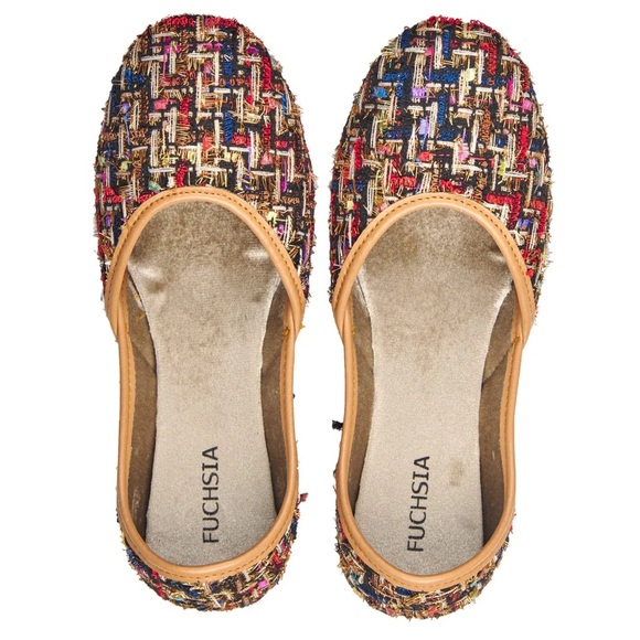 FUCHSIA Tweed Flats - Picture 6 of 6